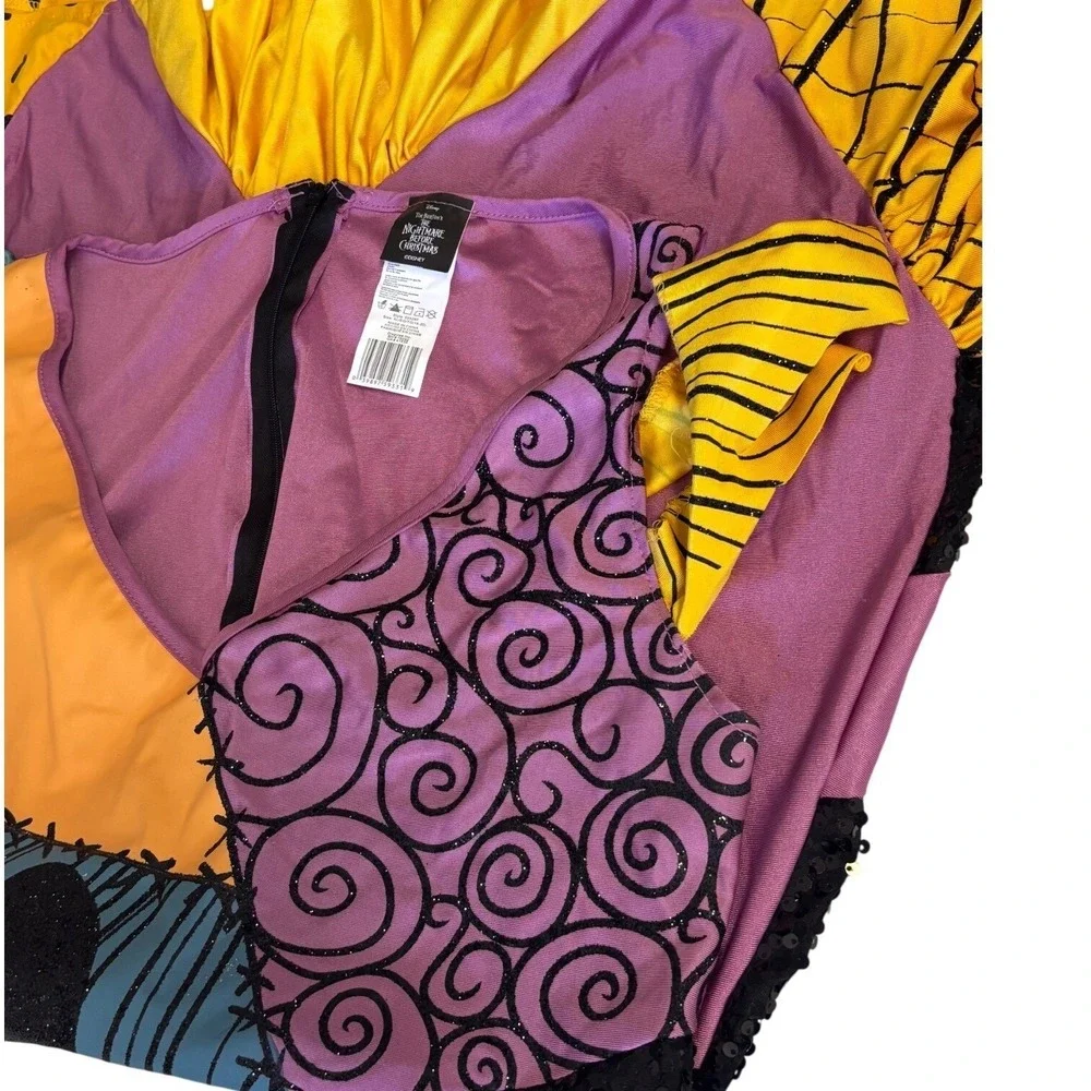 Disney‎ Nightmare Before Christmas Sally Patchwork Costume Dress Kids XL 18-20 - Picture 8 of 10